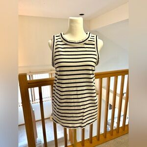 Loft Striped Sleeveless Top